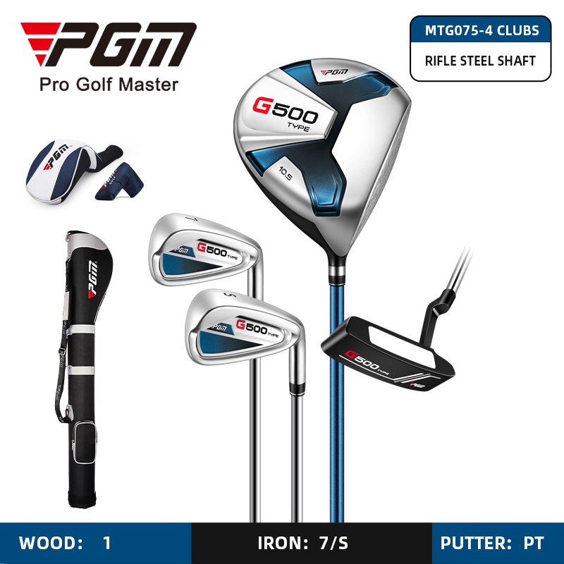 4pcs Steel Shaft+Golf Gun Bag