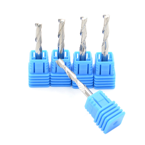 Oemすべてのサイズ<span class=keywords><strong>2</strong></span>フルートスパイラルカーバイドチップルータービットアクリルウッドエンドミル用ダブルフルートフライスカッターエンドミル