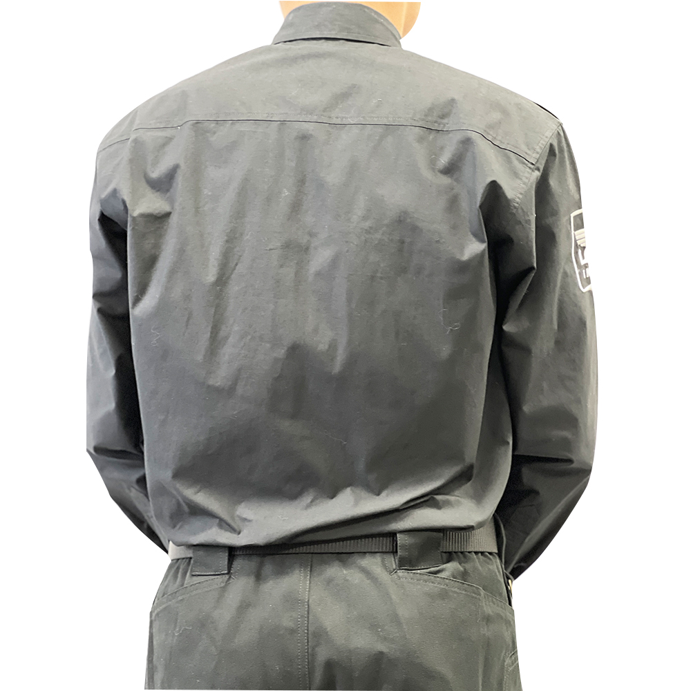 Mens Short Sleeve Shirt And Lightweight Tactical Pants Custom Design Grey Uniform Security Guard