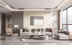 Melinco Design Modern <strong>3D</strong> <strong>Rendering</strong> Solution for Real Estate Development for Hotel Apartment Villa <strong>Architecture</strong> in Living Room - Product Image 2
