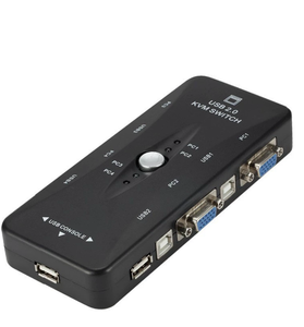 USB 2.0 VGA分离器打印机鼠标键盘Pendrive共享切换器1920*1440 VGA开关盒适配器4端口kvm交换机 - Product Image 2