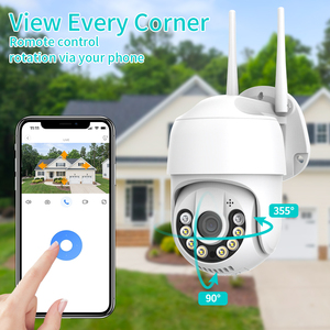 Loosafe 17SEE APP H.265อินฟราเรด WiFi ความปลอดภัย Pan Tilt 4MP เครือข่ายกล้องวงจรปิดกล้องโดมมินิการติดตามอัตโนมัติ PTZ กล้อง IP กลางแจ้ง - Product Image 5