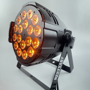 BAMP1861 <strong>Led</strong> Par Can 18pcs 12W RGBWAUV 6 in 1 Light With PowerCon Design - Product Image 1