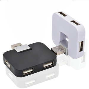 Integrador USB portátil giratorio USB 2,0 estaciones de acoplamiento adaptador divisor de interfaz múltiple 4 puertos hub USB - Product Image 6