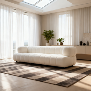 Трехместный тканевый диван в современном стиле «облако» для гостиной, отеля, роскошная мебель для дома в стиле легкой роскоши - Product Image 1