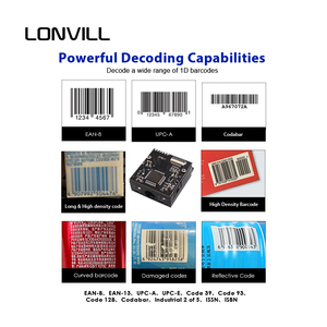 LONVILL USB TTL <strong>CCD</strong> <strong>Code</strong> <strong>Reader</strong> High Integration Embedded Barcode Scanner - Product Image 3