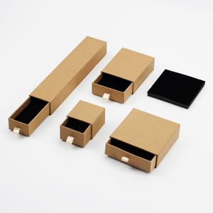 Hộp Giấy Kraft Hộp Bao Bì Tùy Chỉnh Logo Dài Trượt Ra Ngăn Kéo Hộp Cho Vòng Cổ - Product Image 5