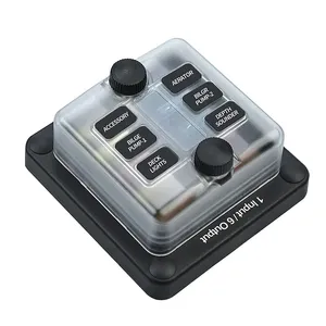10ウェイDC 12 ~ 32Vブレード海洋ヒューズボックスホルダーヒューズブロックヒューズ端子付きLED警告灯保護カバー自動車用 - Product Image 3