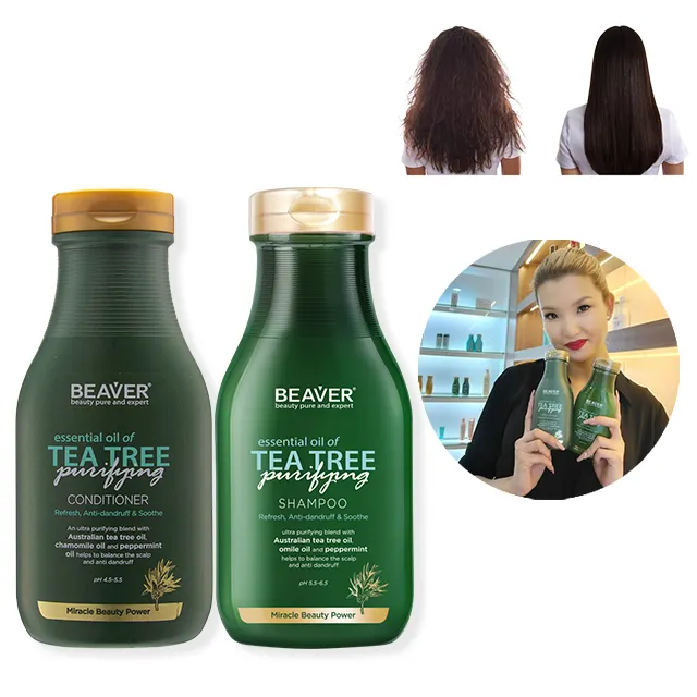 Bever Tea Tree Olie Haarverzorging Producten Droog Haar Shampoo Voor Haar Hydraterende En Voedende Tea Tree Shampoo En Conditioner