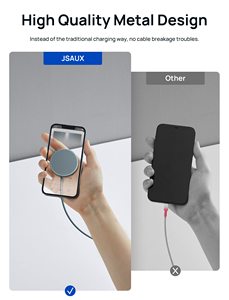 2025新款热销磁性无线充电器适用于iphone智能手机充电器快速充电
