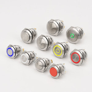 16mm Latching Momentary <strong>Illuminated</strong> <strong>Push</strong> <strong>Button</strong> Switch <strong>Button</strong> for Led - Product Image 2