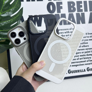 เคสโทรศัพท์มือถือตาข่ายกระจายความร้อนแม่เหล็กสำหรับ iPhone 16 15 14, เคสแข็งสำหรับโทรศัพท์มือถือกันตก - Product Image 5