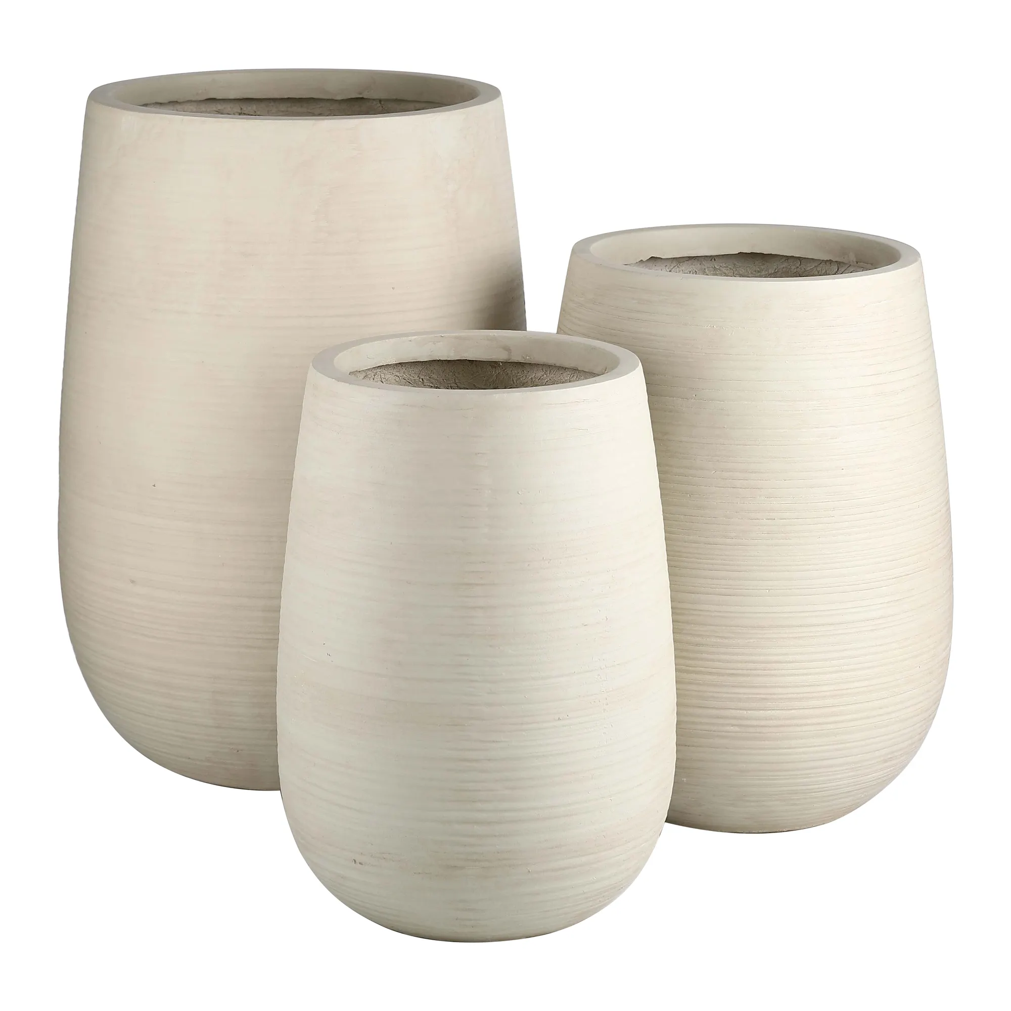 Großhandel benutzer definierte hochwertige handgemachte gebürstete Oberfläche UV-beständig großen Bauch boden Home Decor Blumen Vase und Töpfe