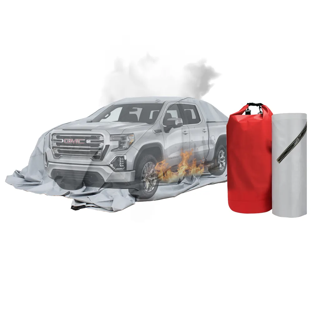 Высокое качество Автомобильное противопожарное одеяло 20 футов x 30 футов противопожарное покрытие автомобиля для буксировки