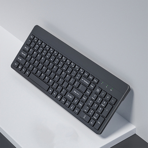 Umila 2,4 GHz Interfaz USB Nuevo estilo QWERTY Teclado inalámbrico Ratón Combo Teclado numérico de membrana con diseño de escritorio elegante - Product Image 1