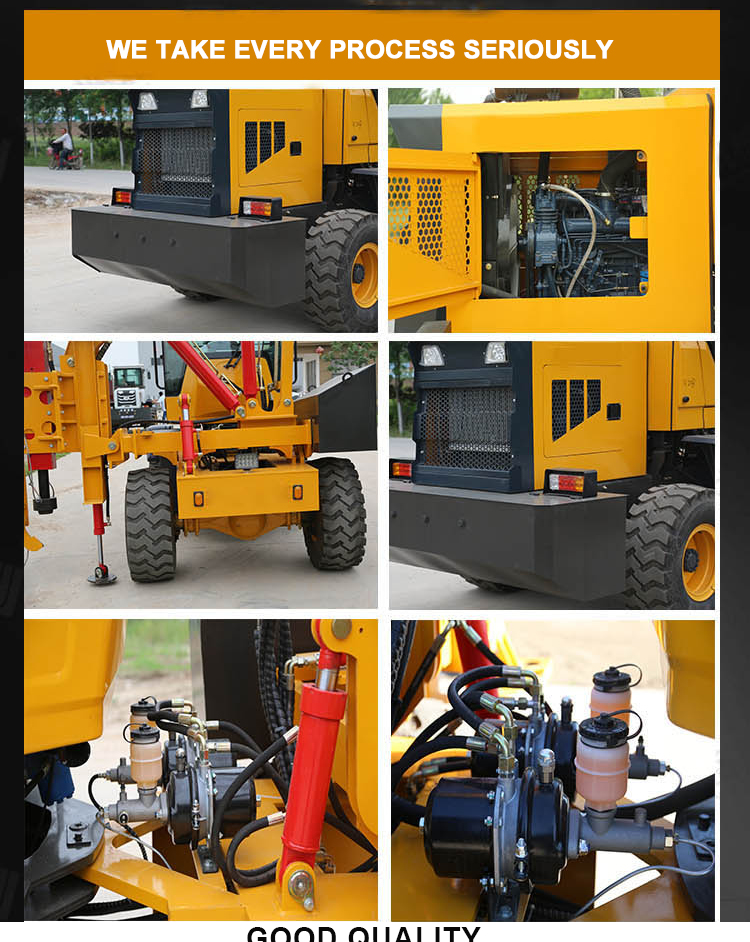 hydraulic pile driver  for highway guardrail construction