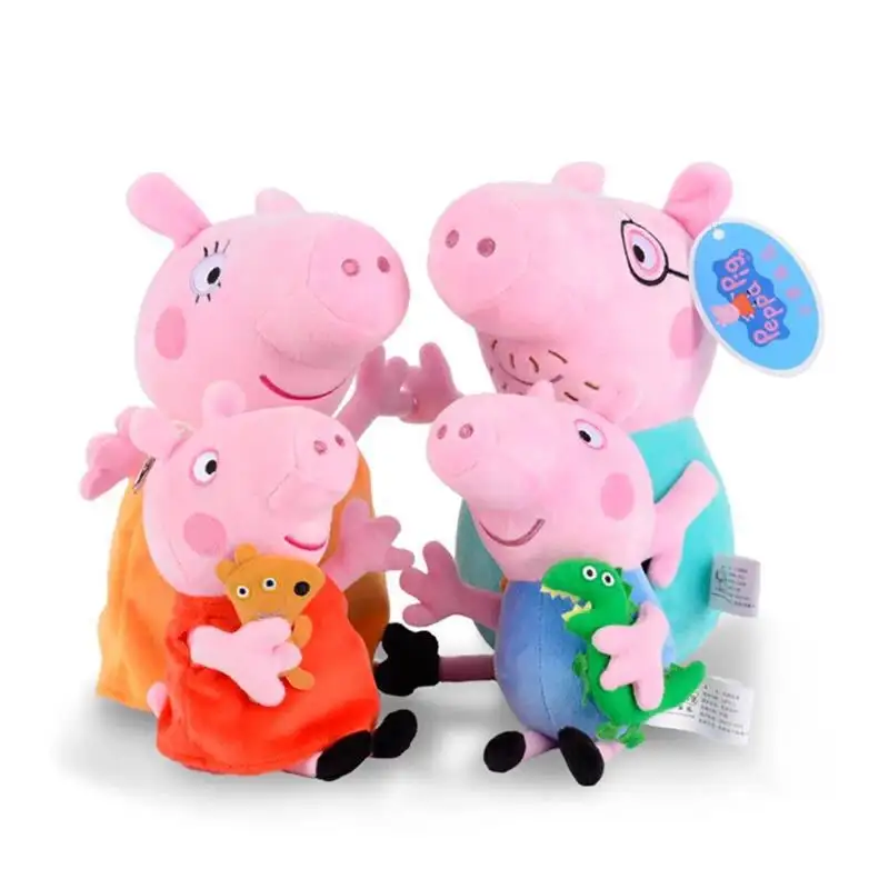 Bonecos de pelúcia famosos mais populares de desenho animado de 40 cm anime Peppas Pig de pelúcia rosa brinquedos para crianças