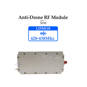 Módulo amplificador RF LDMOS de 50W, 428-438MHz, para Anti FPV UAV Autel Dji con fuente de señal, módulos Anti UAV