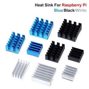 For <strong>Raspberry</strong> <strong>Pi</strong> 4 Heat Sink 3pcs <strong>Raspberry</strong> <strong>Pi</strong> 4B Aluminum Heatsink Radiator Cooling Kit Cooler for <strong>Raspberry</strong> <strong>Pi</strong> 4 Model B - Product Image 1