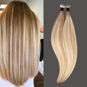 Thanh Đảo haohao tóc 15A lớp Pre ngoại quan phần mở rộng tóc 100 thô cambodian k lời khuyên 27 màu Keratin Flat tip phần mở rộng tóc - Product Image 1