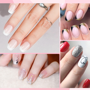 Fabrika 80 adet/kutu Ultra kısa erik çiçeği çivi 4 renk seçenekleri basın-on yapay tırnaklar akrilik Nail İpuçları hızlı kargo - Product Image 4