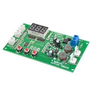 DC 12V 2 CHPWMデジタルDCモータースピードコントローラーファンスピードコントローラーガバナーファンサーモスタット温度制御スイッチ - Product Image 1