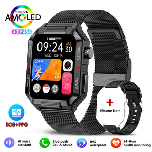 QW88 NFC Relógio Inteligente Impermeável Ao Ar Livre Tático Digital Sport Run relógio Sangue Freqüência Cardíaca Sono Monitoramento Smartwatch