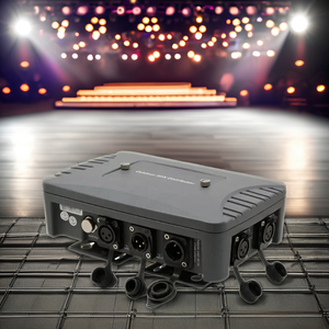 Portable IP65 <strong>DMX</strong> Pro Signal <strong>Control</strong> Module 6-Way <strong>PWM</strong> <strong>DMX</strong> Dimmer Splitter Outdoor Weddings Music Festivals Disco Clubs Stages