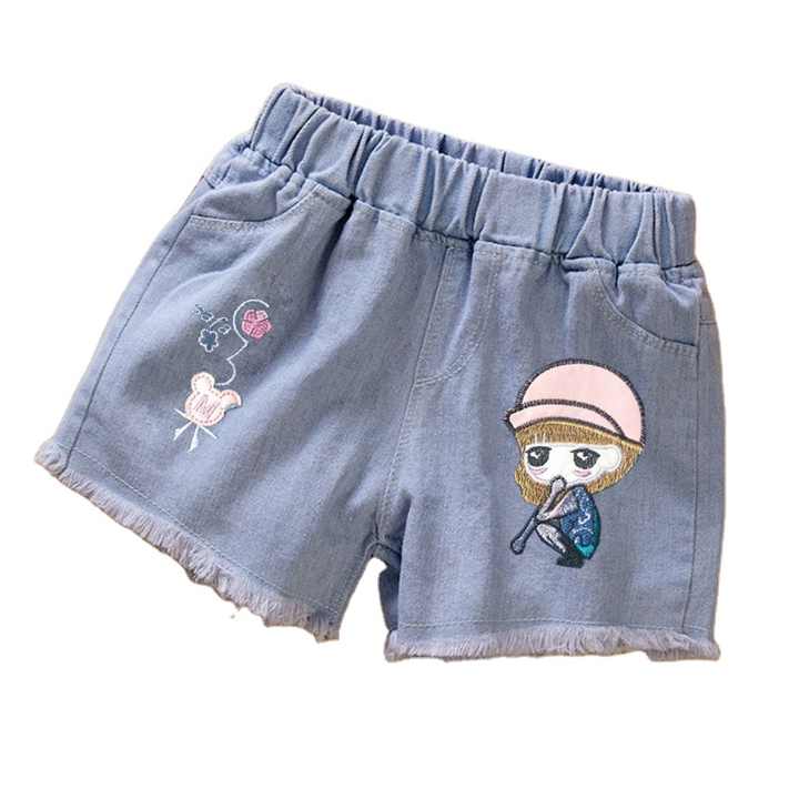 2024 Nieuwe Kleding Voor Kinderen 5 Tot 10 Zomer Verstelbare Taille Biologische Katoenen Twill Tienermeisjes Shorts