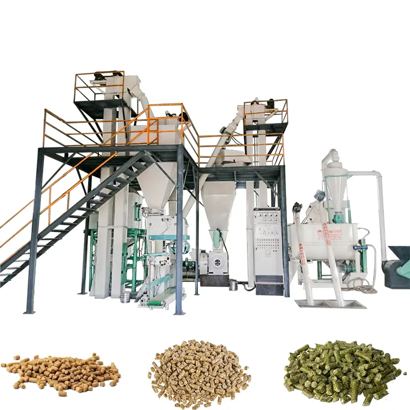 Best Selling Automatic Grinding Parts Animal Pellet Poultry Feed Mixer Grinder Machine
