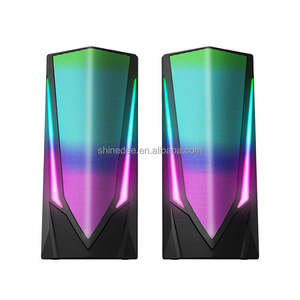 2.0 with Full Screen Dynamic RGB Gaming USB PC Wired <strong>Computer</strong> Speakers for Laptop, Tablet, <strong>Monitor</strong>, TV