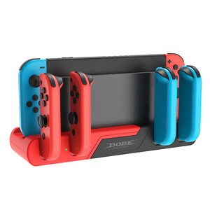 6 In 1 for Nintendo Switchコントローラー充電ドックジョイスティック2ゲームカード充電器スタンド (個別のLEDインジケーター付き) - Product Image 1