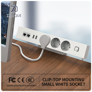 Office Desktop Multi EU-Steckdosen Power Konferenz tisch Schreibtisch Tisch klemme Tischplatte Steckdose Innovative Steckdosen mit USB - Product Image 2