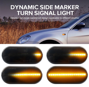 Dinamik LED yan işaretleyici dönüş sinyal ışığı VW Polo Golf 3 Passat B5 Sharan Lupo Ford c-max için fiesta odak - Product Image 5