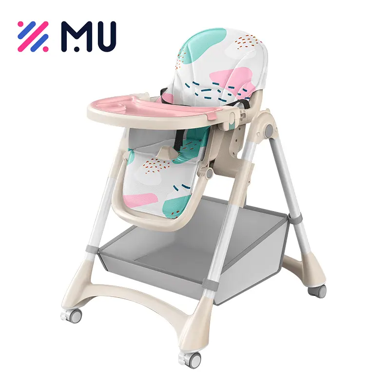 Chaise haute de salle à manger pour bébé écologique chaise haute d'alimentation pour bébé 3 en 1 chaise haute multifonction à hauteur réglable et bon marché pour bébé