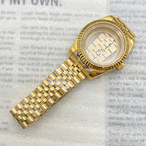 Custom Logo Full <strong>Gold</strong> 36mm 39mm Best <strong>Watch</strong> <strong>case</strong> and Band NH35 NH36 Movement Stainless Steel Strap Sapphire Glass <strong>Watch</strong> <strong>Case</strong> - Product Image 6