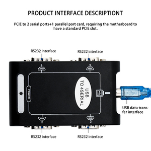USB to 4 COMシリアルポートコンピュータアクセサリUSB to R232マルチシリアルポートケーブル - Product Image 4