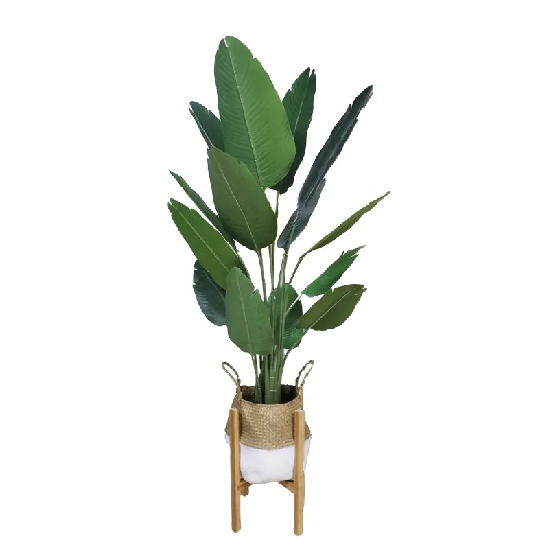 Faux Strelitzia Musa Bananier de Jardin Offre Spéciale Bon Marché Faux Arbre Plante Artificielle Résistant aux UV