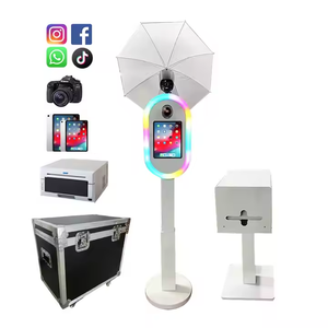 Yüksek parlaklık ile iPad yüzey Pro için DSLR Booth LED halka ışık Oval Photobooth kabuk yazıcı SLR kameralar ile uyumlu - Product Image 5