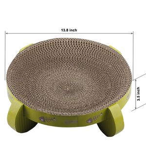 Rascador de Casa de gato con hierba gatera, cama de cartón corrugada redonda de buena calidad, gran oferta - Product Image 3