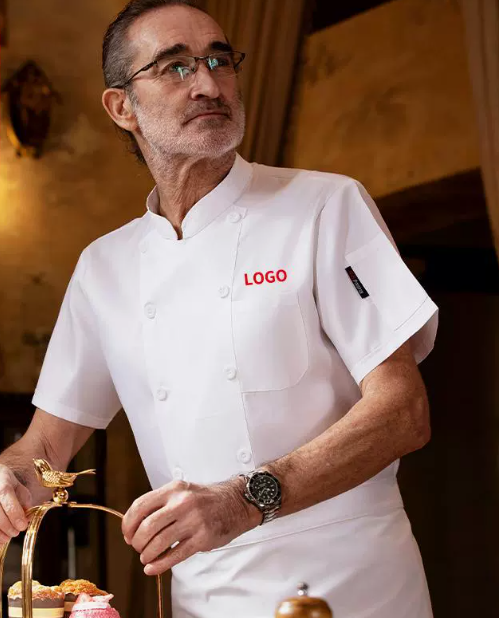 Chemise blanche à manches courtes/pièce unique
