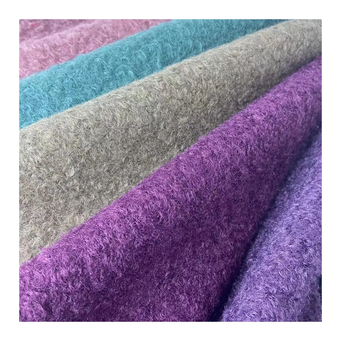 100% Polyester einfarbig glatt gestrickt Terry Polar Fleece Anti statischer Winters toff Herren bekleidung Stoff Textil Rohmaterial