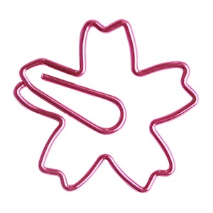 Thanh lịch sáng bóng màu hồng mạ kim loại đánh dấu và kế hoạch clip trong Cherry Sakura Thiết kế giấy chủ 30-35mm 1.0mm Độ dày dây - Product Image 5