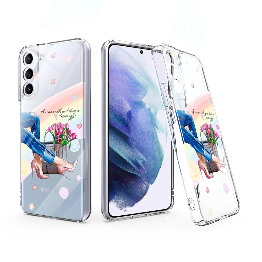 Accessori mobili di alta qualità cover posteriore trasparente custodia morbida per telefono con stampa TPU per Samsung Galaxy A13 A52s A32 A72 S21 S22 Ultra 5G