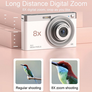 กล้องดิจิตอล CCD ขนาดเล็กซูมออปติคอล8X กล้องวิดีโอดิจิตอล HDV 4K 2.8นิ้ว IPS - Product Image 3