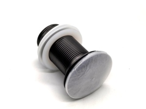 Materiale in ottone pistola grigio bagno scolapiatti Stopper lavello per lavello di scarico per vanità spingere verso il basso lo scarico senza trabocco