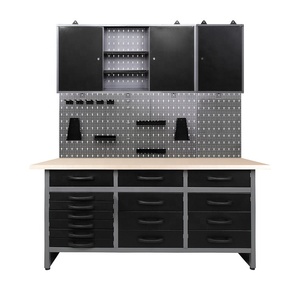 盛京车间车库工作台组工具箱/推车/手推车工具柜挂挂工具箱带刀架 - Product Image 1