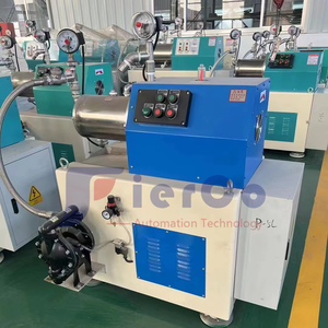 Laboratorio a prova di esplosione controllo automatico orizzontale Bead Mill macinazione continua Zirconia ceramica Nano palla per biossido - Product Image 4