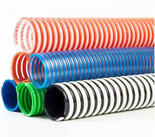 Fornitori di tubi flessibili di aspirazione dimensioni personalizzabili 4 tubo di plastica da 6 pollici tubo di acqua ad alta pressione a spirale in plastica rigida in PVC