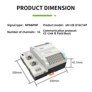Prezzo all'ingrosso 16 input e output digitale modulo IO remoto CC-Link cioè campo base Plc Controller di programmazione - Product Image 2
